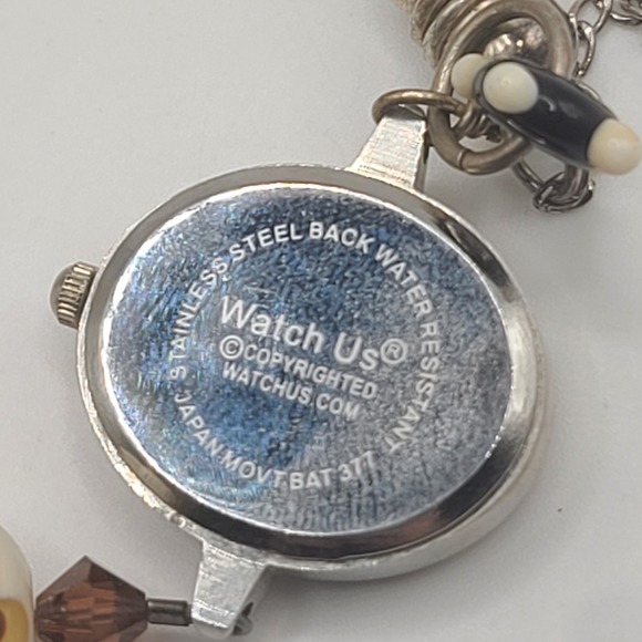 Lamp Work Beaded Ladies Watch Watch This NEEDS BATTERY - Picture 6 of 9